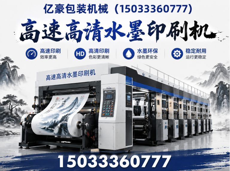 南皮县全自动高速水墨印刷机展示图
